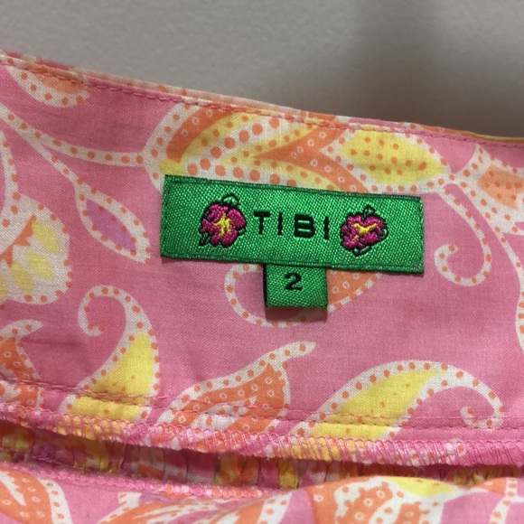 Tibi Cotton Smocked Skirt - Picture 2 of 7